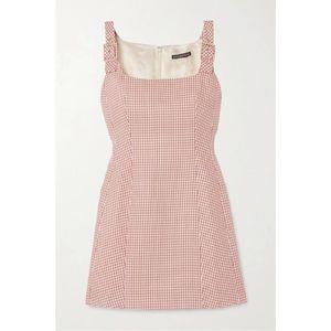 Alexa Chung Buckled Houndstooth Dress US 2/UK 6